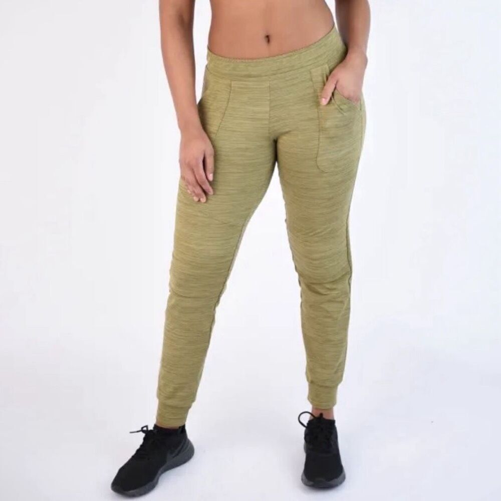 Fleo Harley Moto Jogger Pant in Heather Sage Green Size Small - Picture 2 of 9